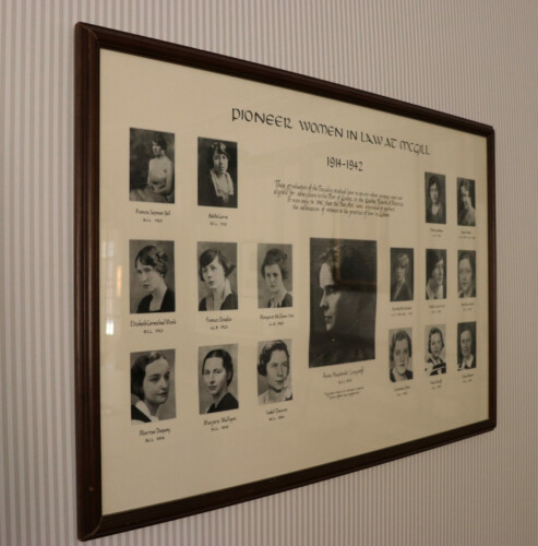 Pioneer women at McGill Law