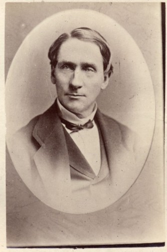 Black and white portrait of Alexander Morris